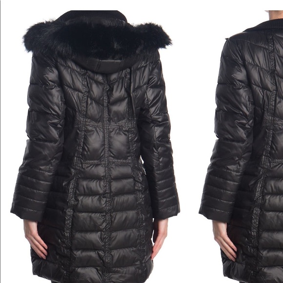 NWT!! Kensie Black Winter Coat - Picture 2 of 5